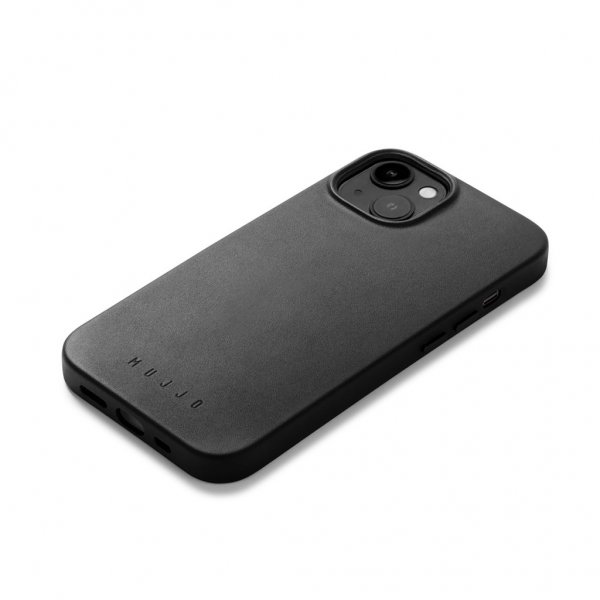 Mujjo iPhone 14 Cover Full Leather Case MagSafe Tan