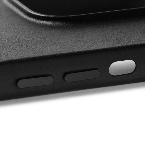 Mujjo iPhone 14 Cover Full Leather Case MagSafe Sort