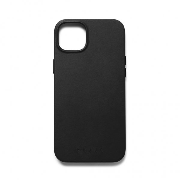 Mujjo iPhone 14 Cover Full Leather Case MagSafe Sort