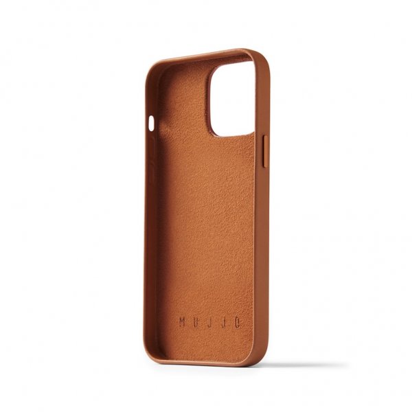 Mujjo iPhone 14 Pro Max Skal Full Leather Wallet Case Sort