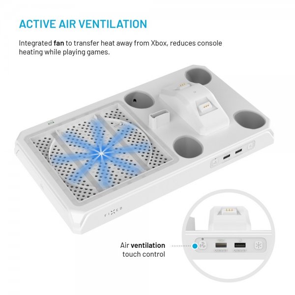 Fast Multifunktionel Dockingstation til Xbox Series X/Series S Hvid