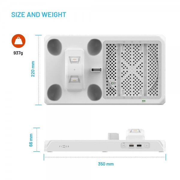 Fast Multifunktionel Dockingstation til Xbox Series X/Series S Hvid