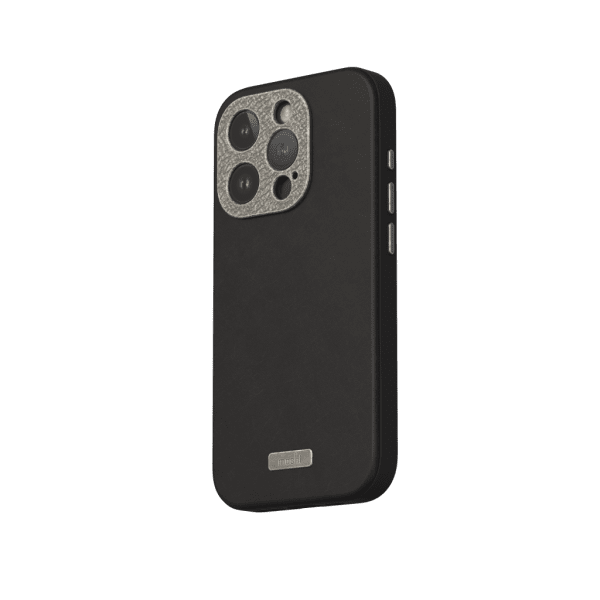 Moshi iPhone 15 Pro Cover Napa MagSafe Midnight Black