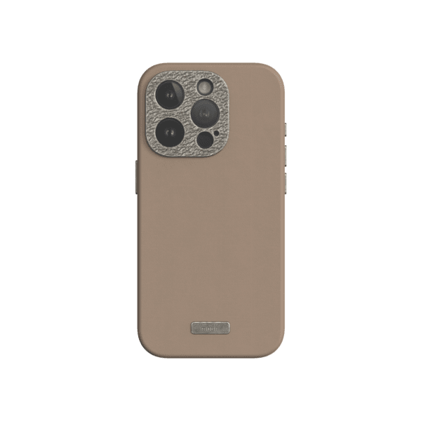 Moshi iPhone 15 Pro Cover Napa MagSafe Woodsmoke Brown