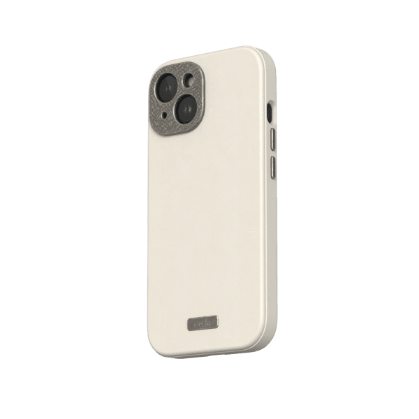 Moshi iPhone 15 Cover Napa MagSafe Eggnog White