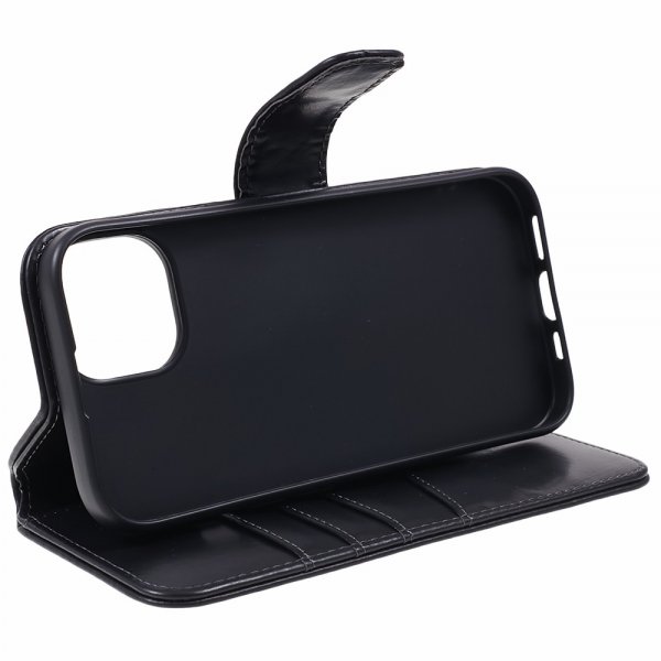Nordic Covers iPhone 12/iPhone 12 Pro Etui Essential Leather Raven Black
