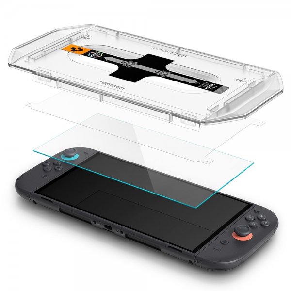 Spigen Nintendo Switch 2 Skærmbeskyttelse GLAS.tR EZ Fit 2-pak