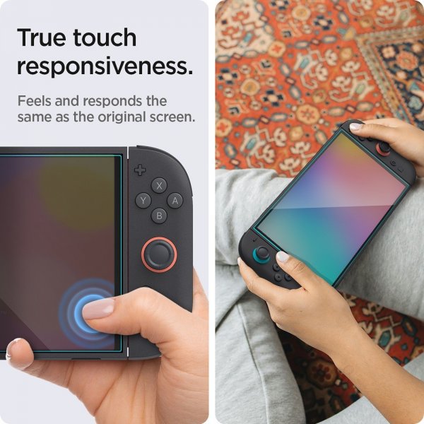Spigen Nintendo Switch 2 Skærmbeskyttelse GLAS.tR EZ Fit 2-pak