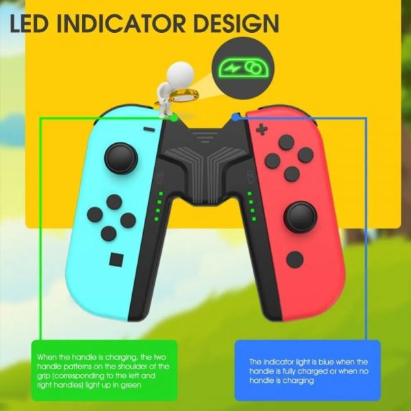 Aolion Nintendo Switch Joy-Con Opladningsgreb