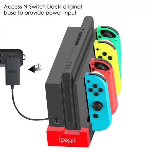 Ipega Nintendo Switch Oplader til Joy-Con