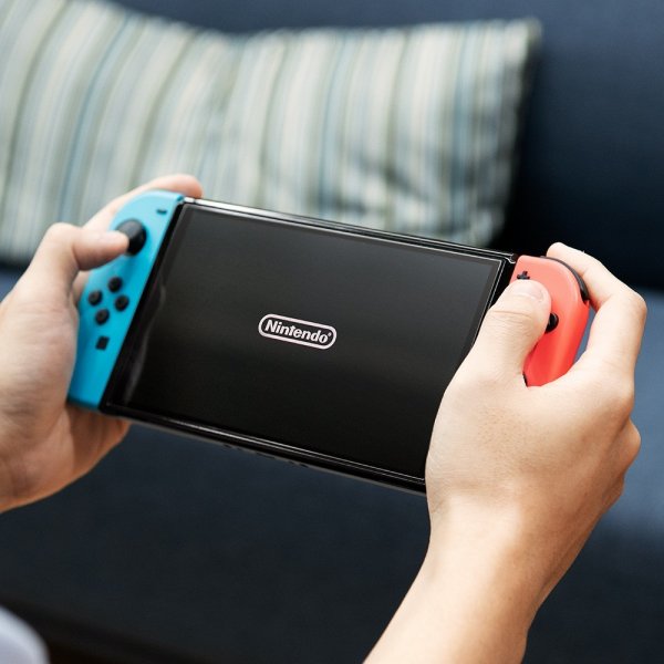 Spigen Nintendo Switch OLED Skærmbeskytter GLAS.tR EZ Fit 2-pak