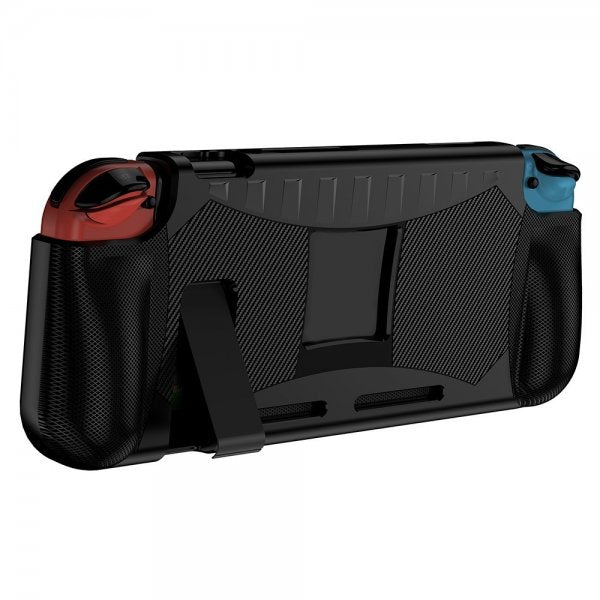 Nintendo Switch-cover kulfibermønster sort