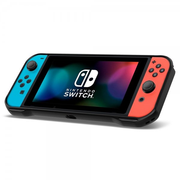 Spigen Nintendo Switch Etui Rugged Armor Mat Sort