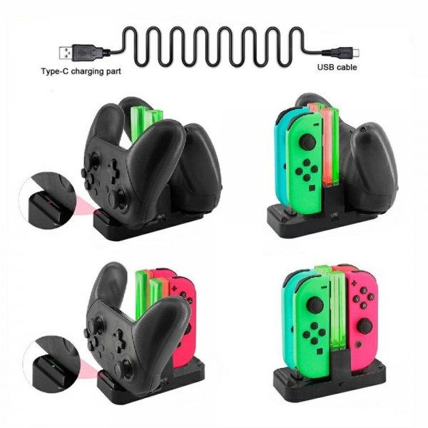 Dobe Nintendo Switch Spilcontroller Opladningsdock