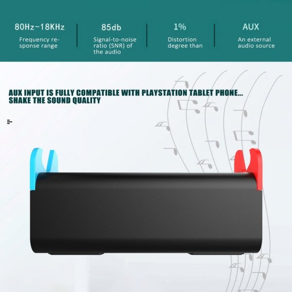 Ipega Nintendo Switch/Switch Lite Højttaler med indbygget Stativ