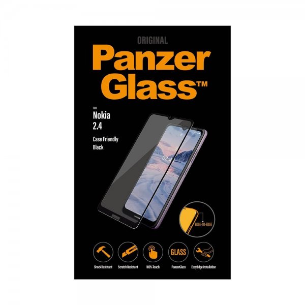 PanzerGlass Nokia 2.4 Skærmbeskyttelse Edge-to-Edge Case Friendly