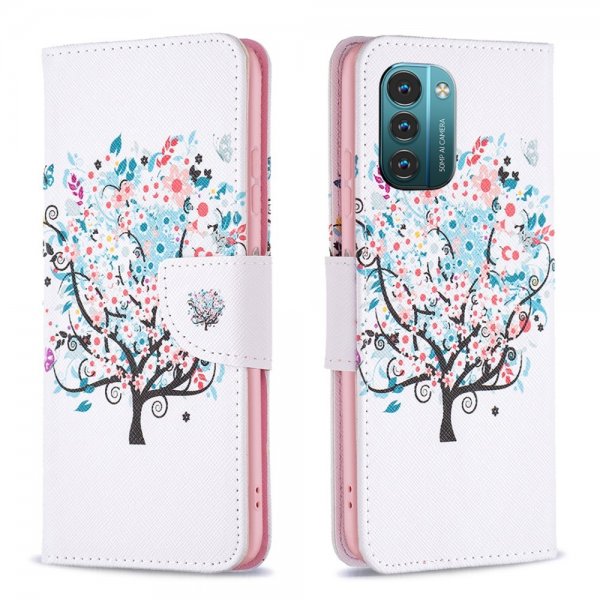 Nokia G11/G21 Etui Motiv Blomstertræ