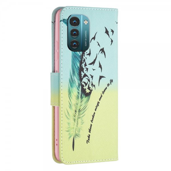 Nokia G11/G21 Etui Motiv Fjer og Fugle