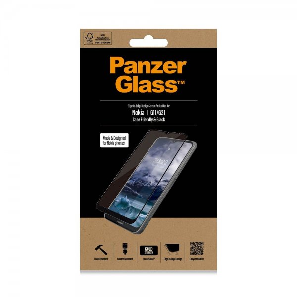 PanzerGlass Nokia G11/G21 Skærmbeskyttelse Edge-to-Edge Case Friendly