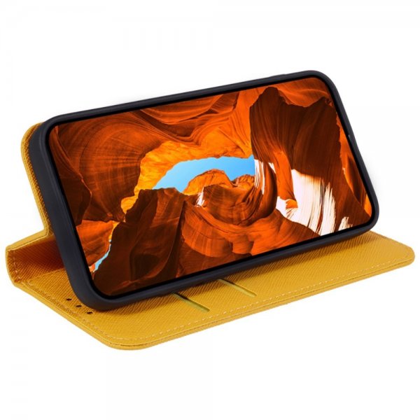 Nokia G42 Etui med Kortlomme Flip Gul