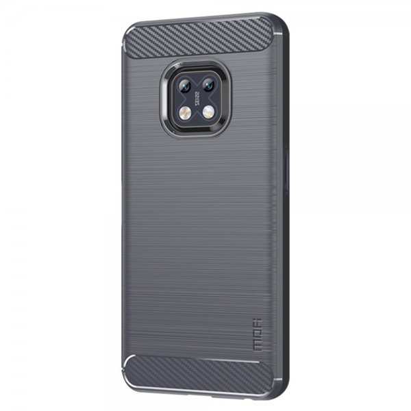 Mofi Nokia XR20 Cover Børstet Kulfibertekstur Grå