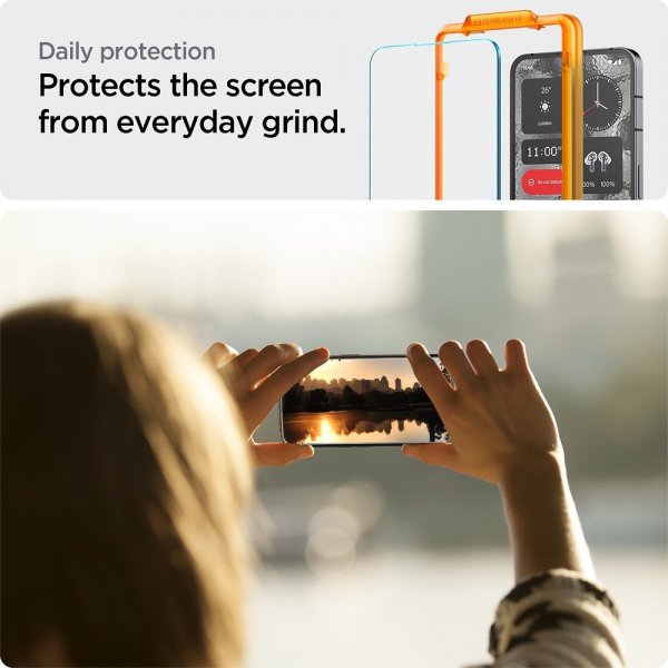 Spigen Nothing Phone (2) Skærmbeskyttelse GLAS.tR ALIGNmaster 2-pak