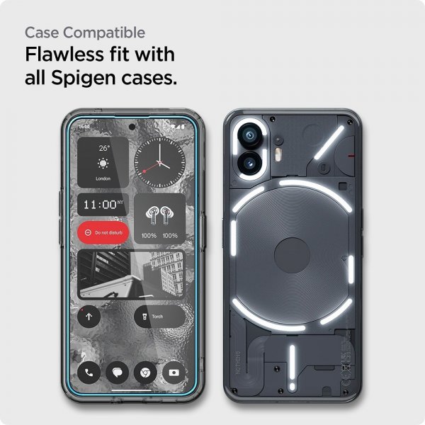 Spigen Nothing Phone (2) Skærmbeskyttelse GLAS.tR ALIGNmaster 2-pak