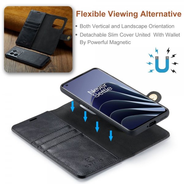 Dg.Ming OnePlus 10 Pro Cover med Aftageligt Cover Sort