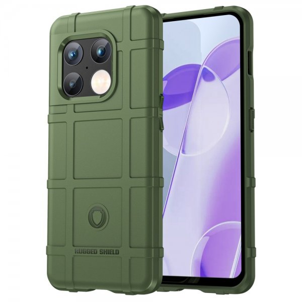 OnePlus 10 Pro Cover Gittermønster Grøn