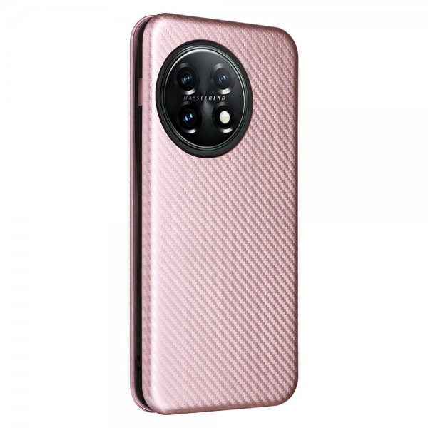 OnePlus 11 Cover Kulfibertekstur Rosaguld