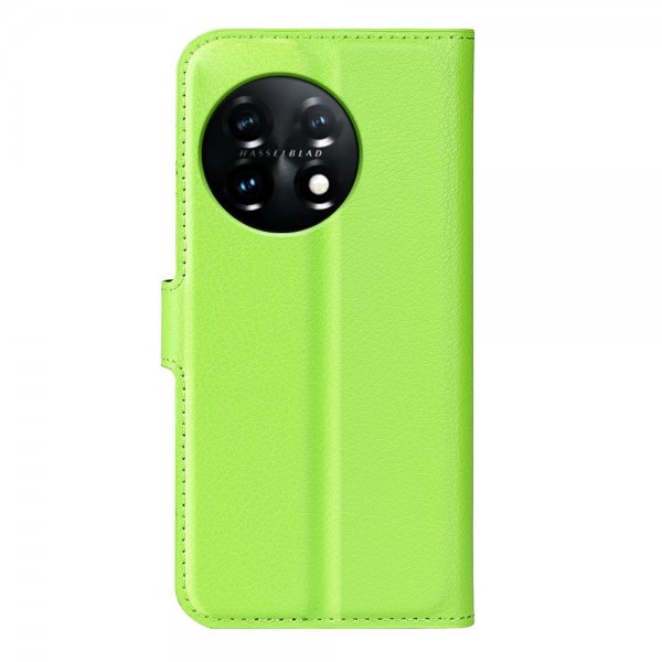 OnePlus 11 Etui Litchi Grøn