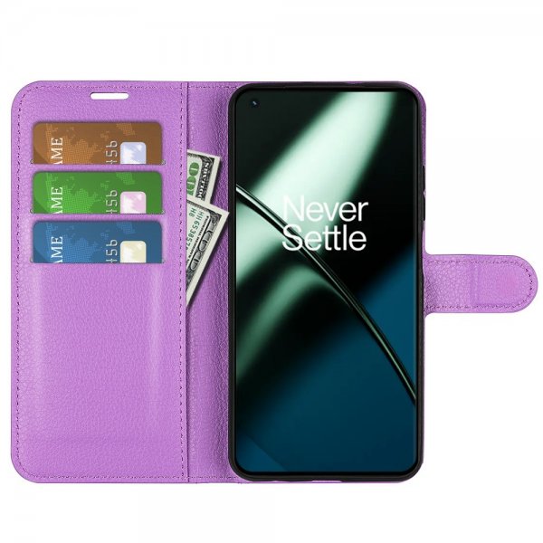 OnePlus 11 Cover Litchi Lilla