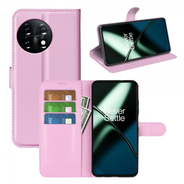 OnePlus 11 Cover Litchi Rosa