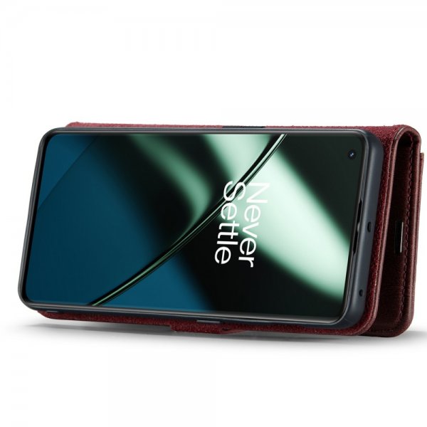Dg.Ming OnePlus 11 Etui med Aftageligt Cover Rød