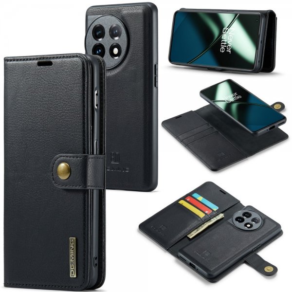 Dg.Ming OnePlus 11 Etui med Aftageligt Cover Sort