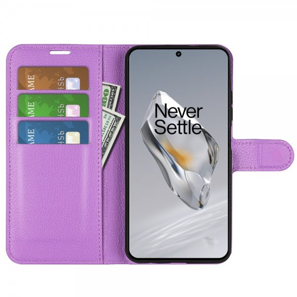 OnePlus 12 Cover Litchi Lilla