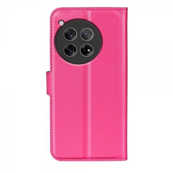 OnePlus 12 Cover Litchi Magenta