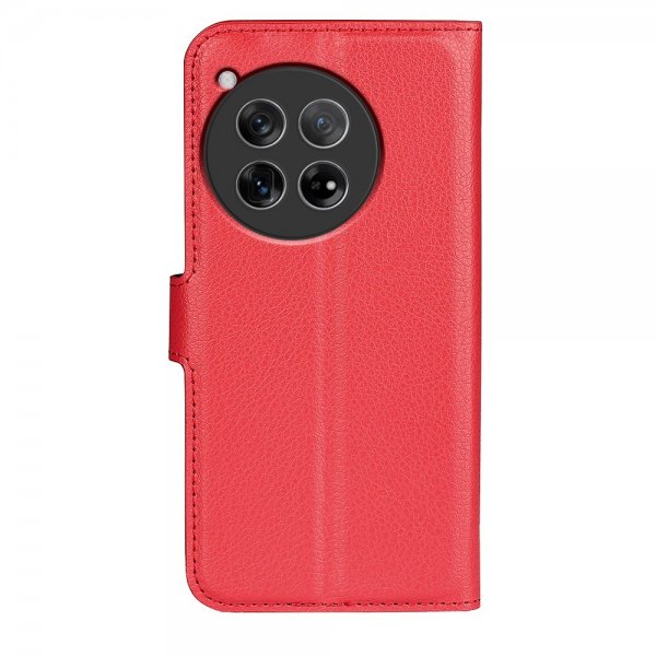 OnePlus 12 Cover Litchi Rød