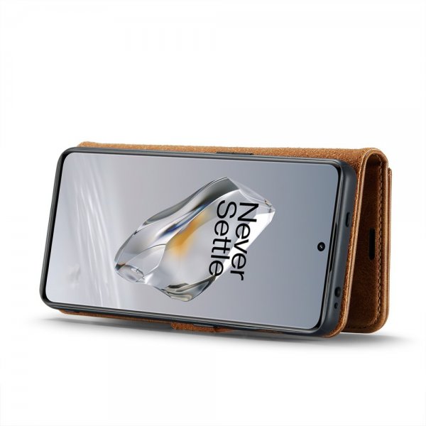 Dg.Ming OnePlus 12 Etui med Aftageligt Cover Brun