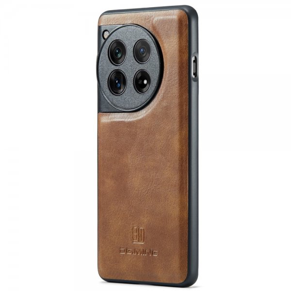 Dg.Ming OnePlus 12 Etui med Aftageligt Cover Brun
