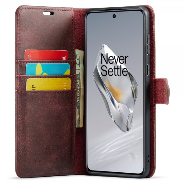 Dg.Ming OnePlus 12 Cover med Aftageligt Cover Rød