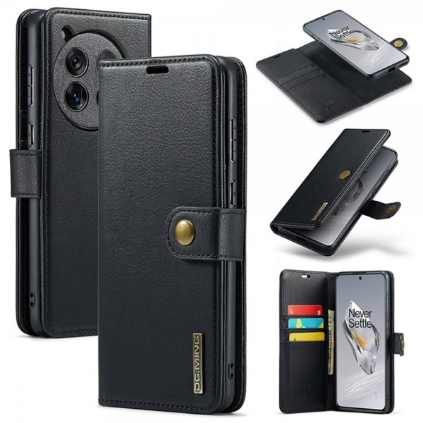 Dg.Ming OnePlus 12 Cover med Aftageligt Cover Sort