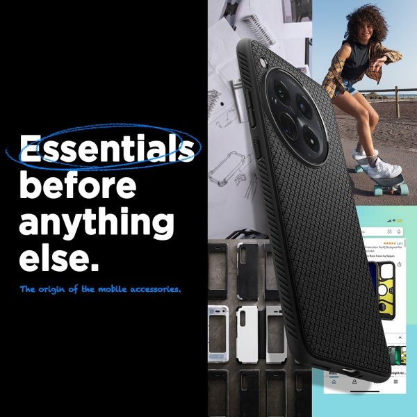 Spigen OnePlus 12 Cover Liquid Air Mat Sort