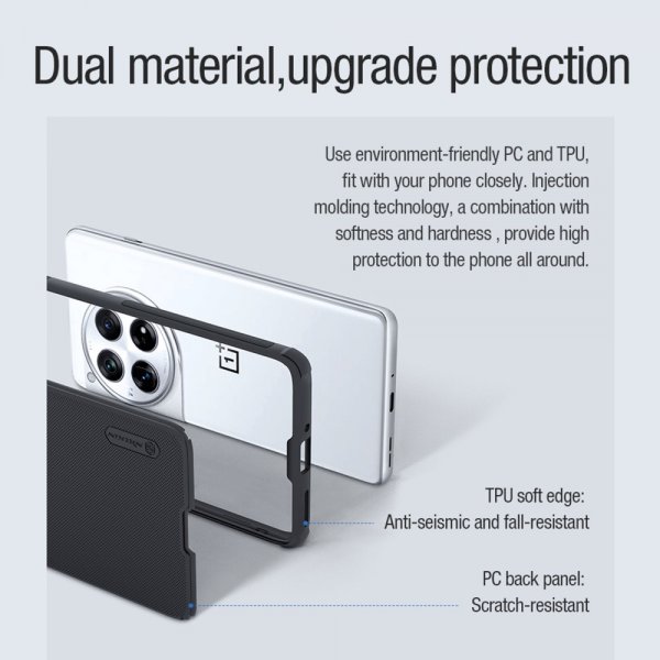 Nillkin OnePlus 12 Cover Super Frosted Shield Pro MagSafe Sort