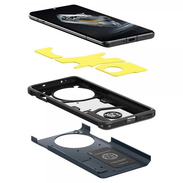 Spigen OnePlus 12 Cover Tough Armor Metal Slate