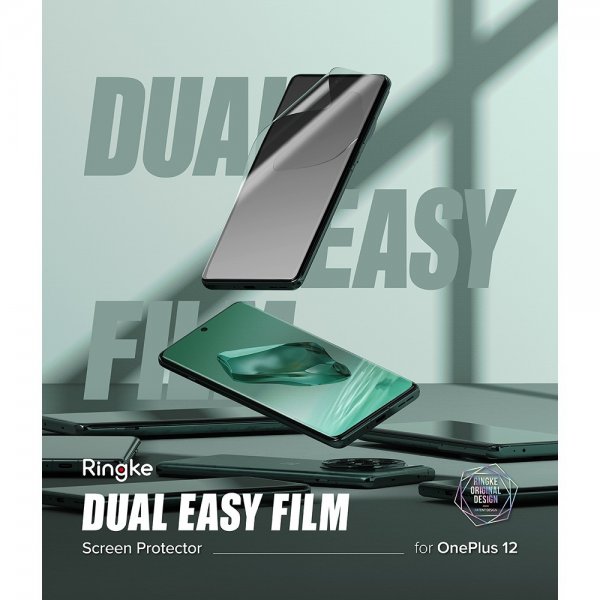 Ringke OnePlus 12 Skærmbeskyttelse Dual Easy Film 2-pak