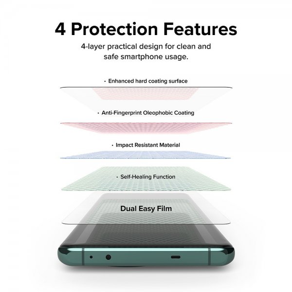Ringke OnePlus 12 Skærmbeskyttelse Dual Easy Film 2-pak