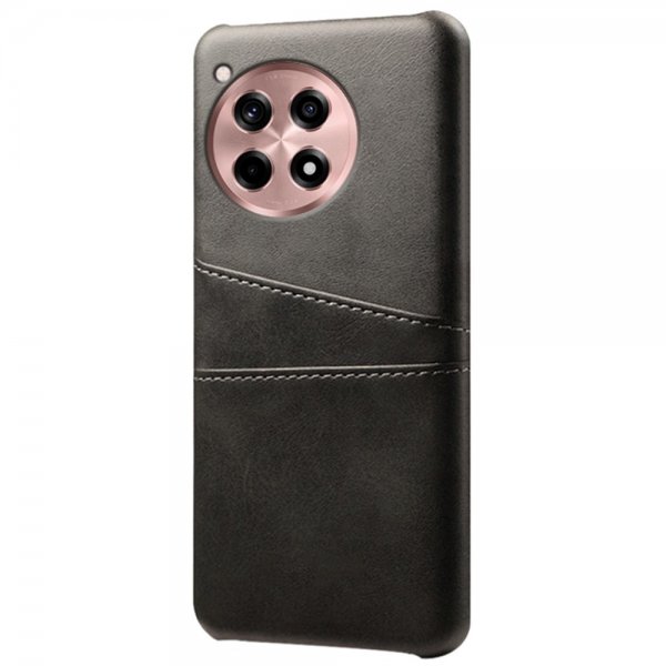 OnePlus 12R Cover med to Kortlommer Sort