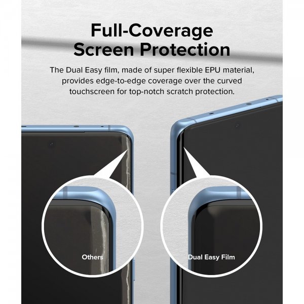 Ringke OnePlus 12R Skærmbeskyttelse Dual Easy Film 2-pak