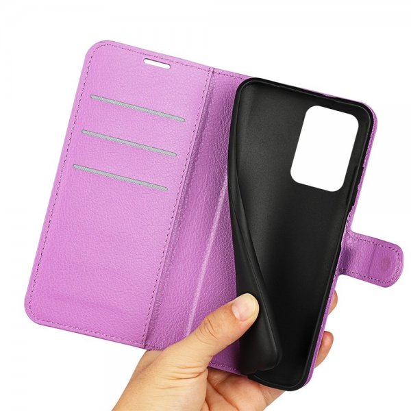 OnePlus Nord 2T Cover Litchi Lilla